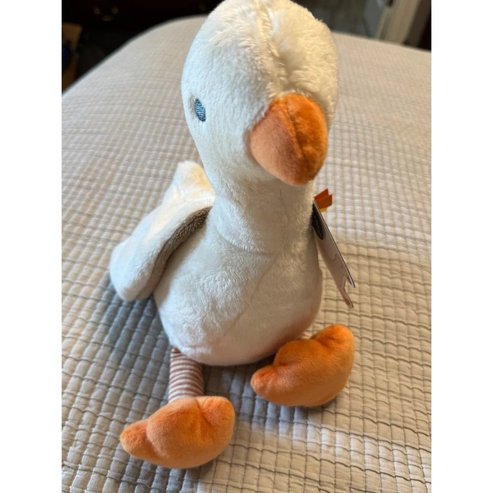 Itzy Ritzy Sweetie Snuggles Gracie the Goose White Plush Baby Sensory Toy NWT